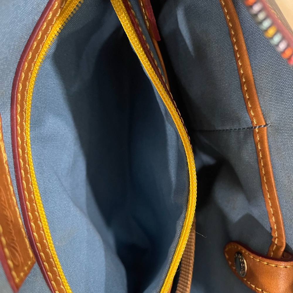 Dooney & Bourke Black Multicolor Logo Shoulder Bag - Picture 13 of 16
